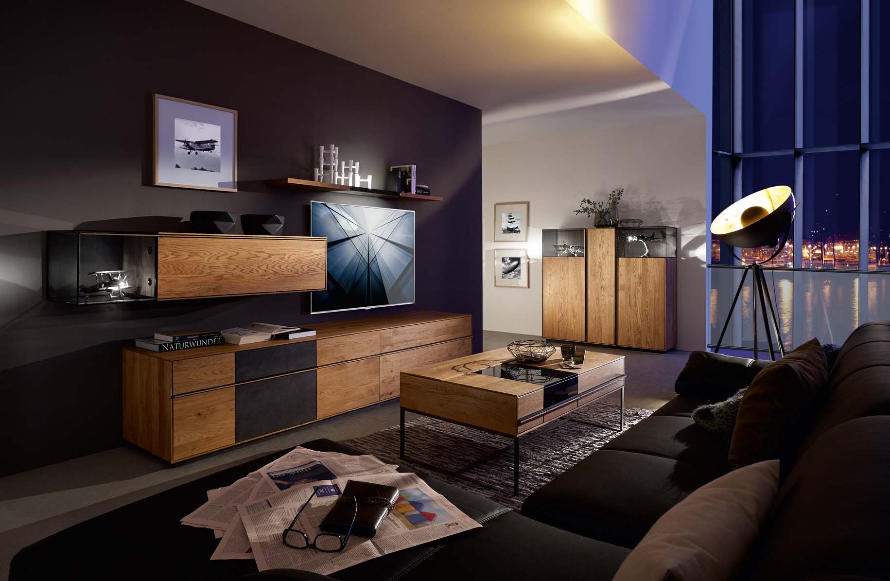 gyönyörű tömörfa bútor interior